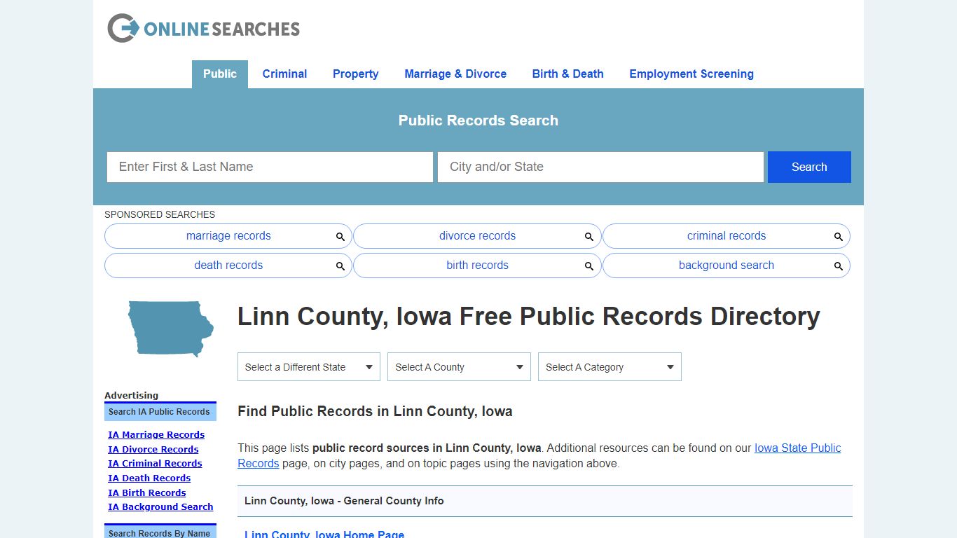 Linn County, Iowa Public Records Directory